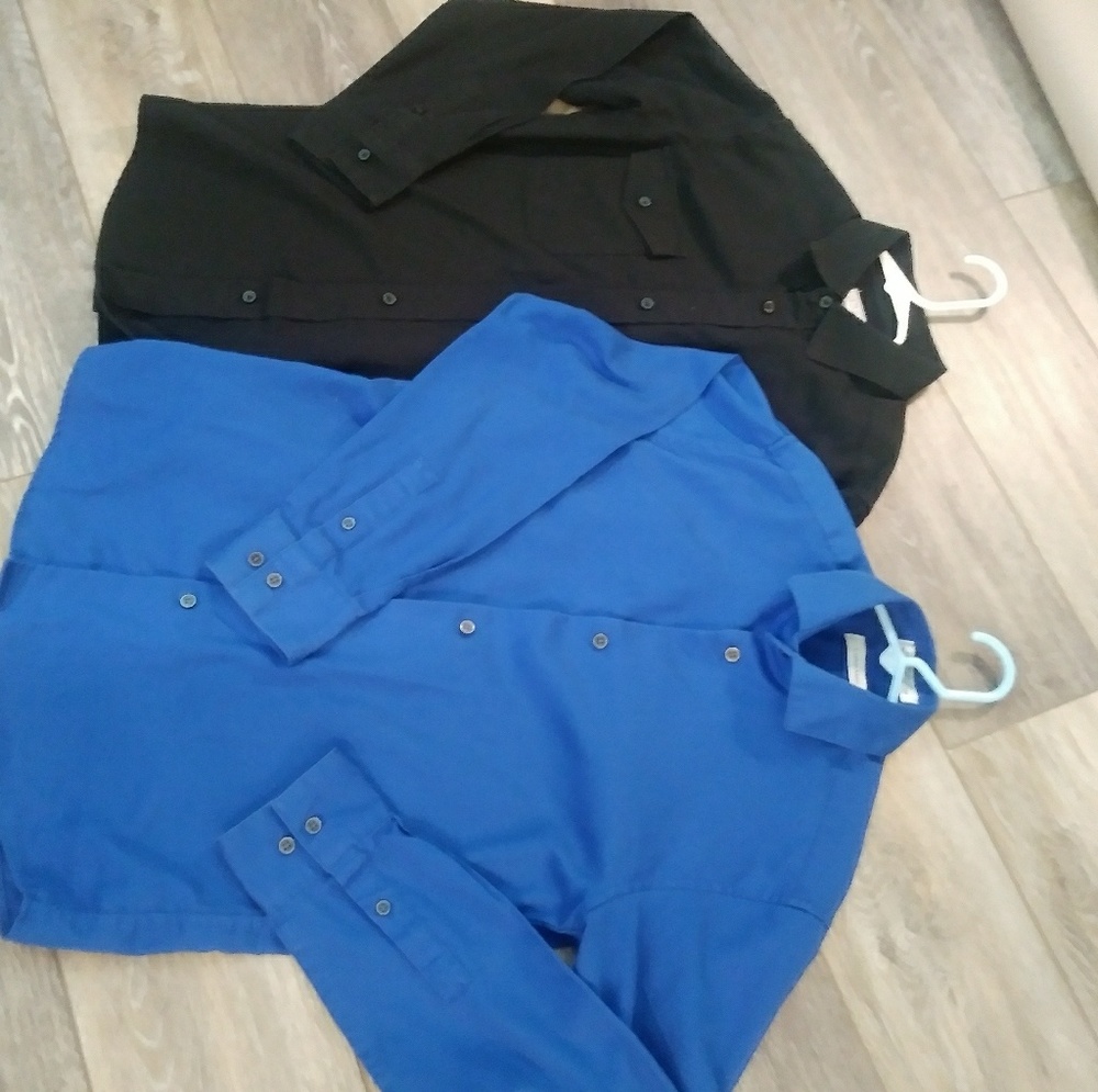 Calvin Klein and Izod boys size 12 dress shirts - Picture 6 of 8